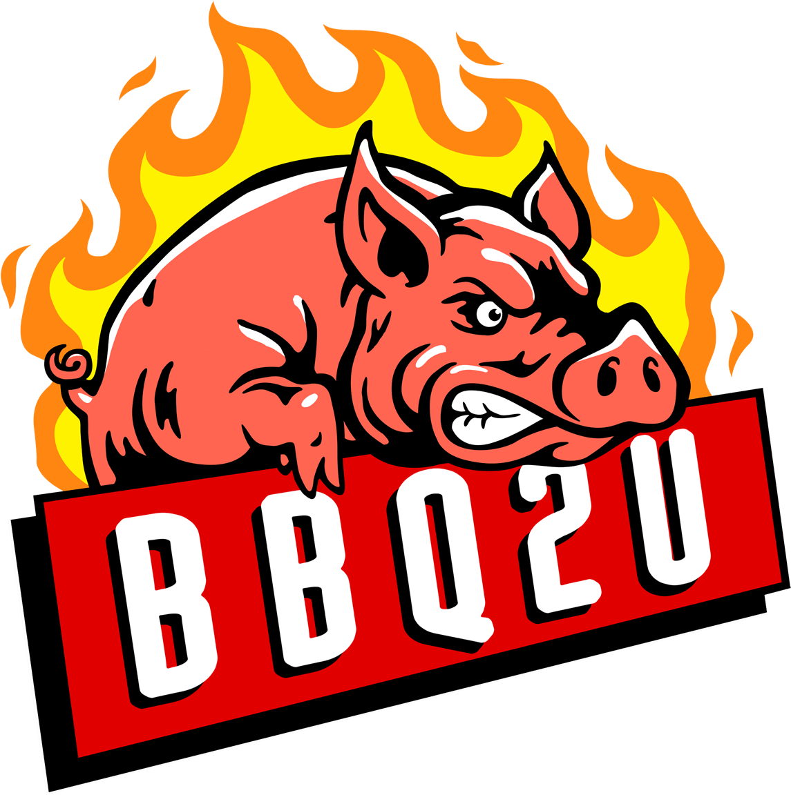 Bbq2u Clipart (1201x1183), Png Download