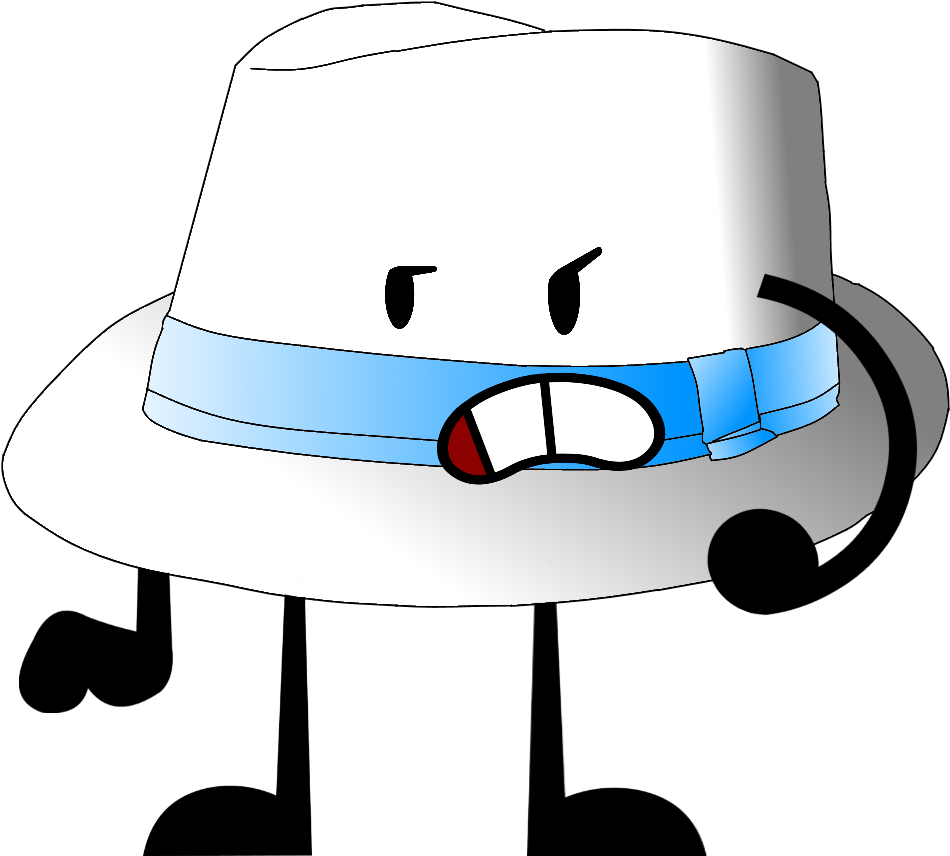 Black And White Download Fedora Clipart Blue - Bfdi Fedora - Png Download (950x856), Png Download