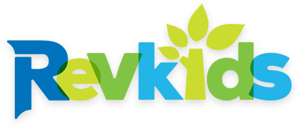 Rev Kids Logo - Graphic Design Clipart (1200x519), Png Download