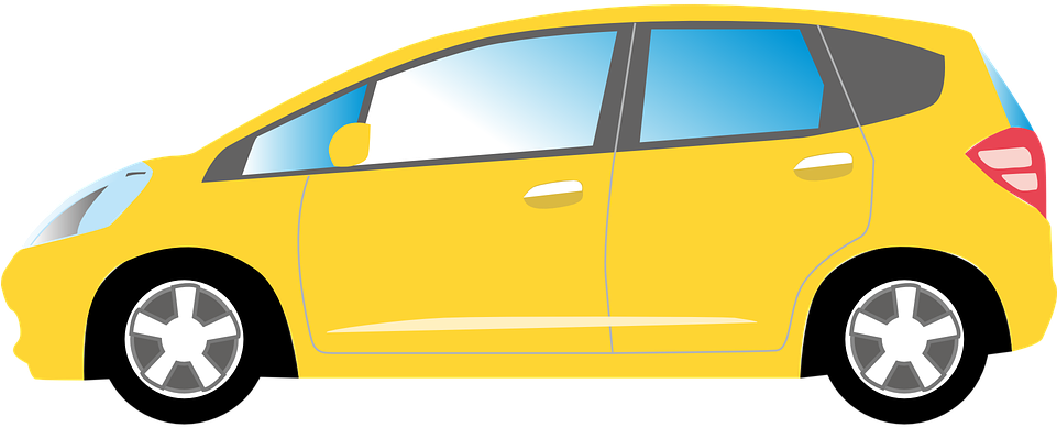 Car Yellow Auto - Yellow Car Clipart Png Transparent Png (960x480), Png Download
