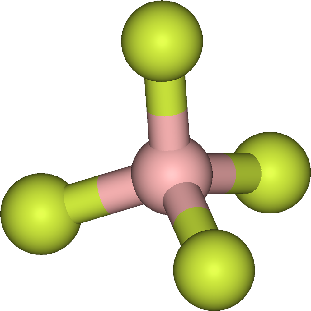 Aluminum Fluoride Molecule Model Clipart Full Size Clipart (5638888