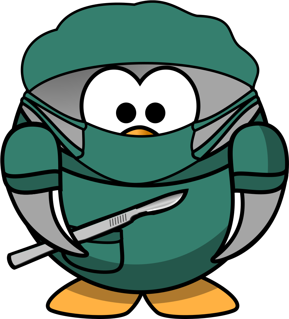 Penguin Surgeon Svg Clip Arts - Cartoon Clipart Operating Room - Png Download (1024x1024), Png Download