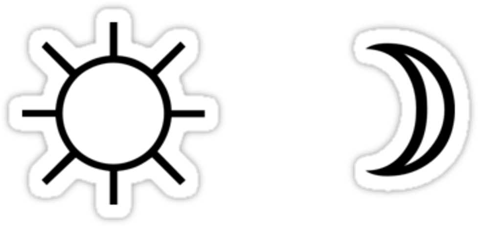 Png Overlay Edit Tumblr Moon Sun Moonandsun - Sign Of No Direct Sunlight Clipart (977x463), Png Download