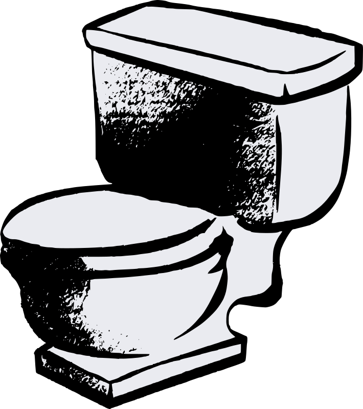 Clipart Toilet White, Clipart Toilet White Transparent - Toilet Bowl Clipart Transparent - Png Download (710x800), Png Download