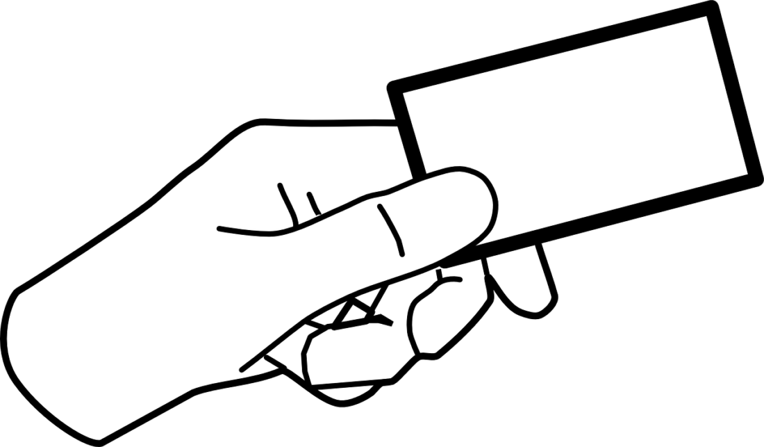 Hand Holding Ticket Clipart - Png Download (1100x643), Png Download
