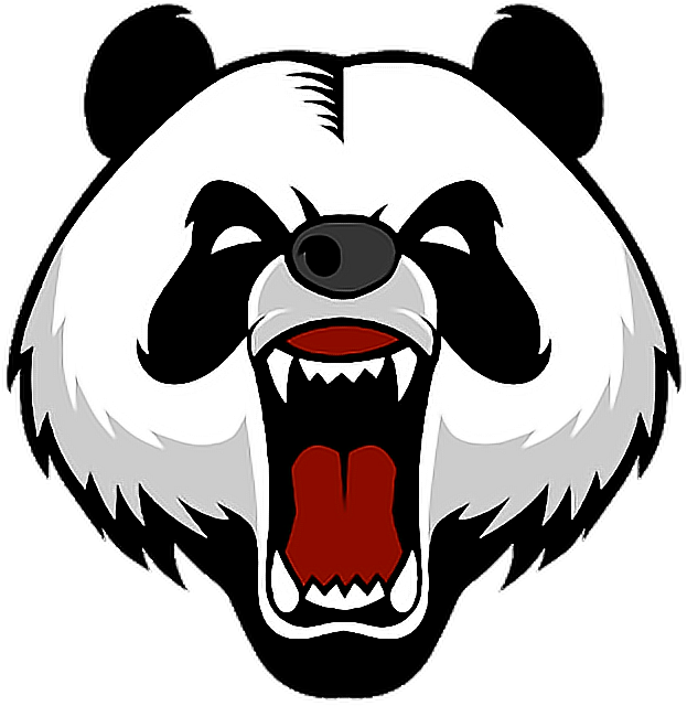 #panda #animal #beat #comic #bamboo #manga #anime #japan - Panda Logo Clipart (640x640), Png Download