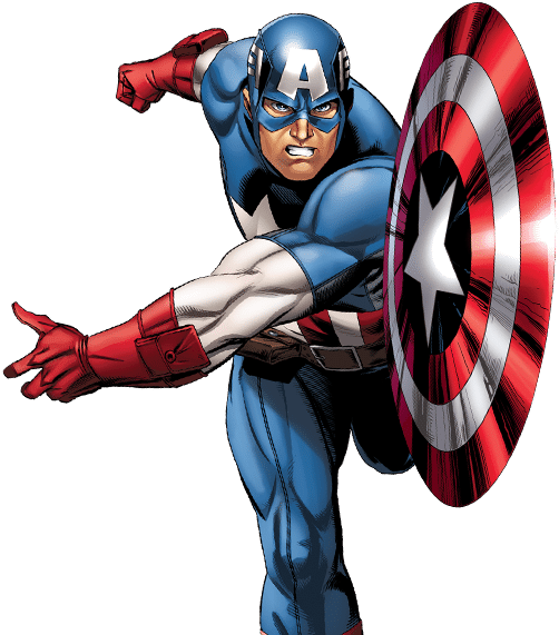 America Deadpool Comics Book Comic Captain Avengers - Captain America Comic Png Clipart (600x600), Png Download
