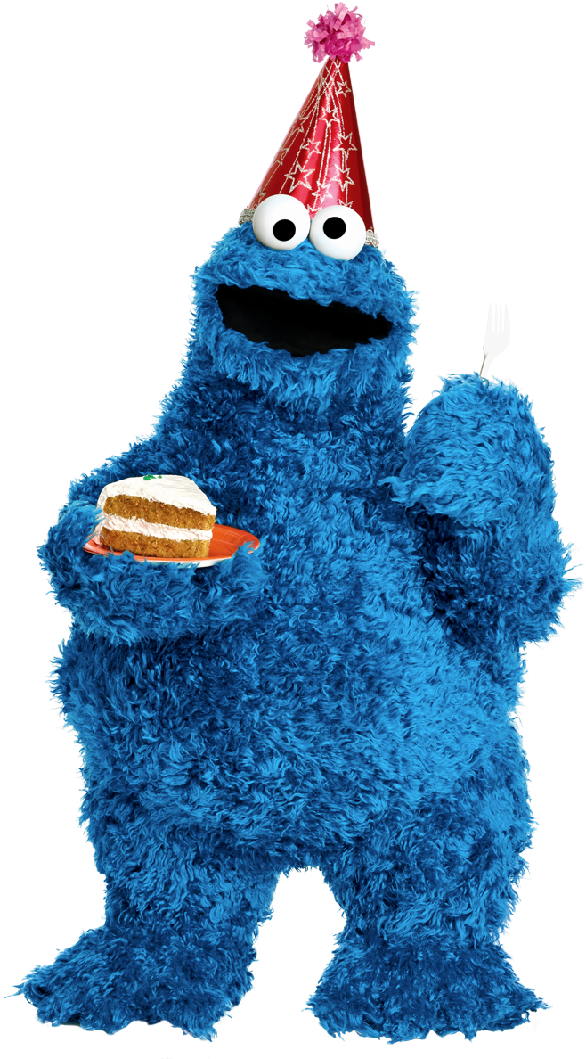 Best Cookie Monster Clip Art - Cookie Monster Birthday Poster - Png Download (689x1200), Png Download