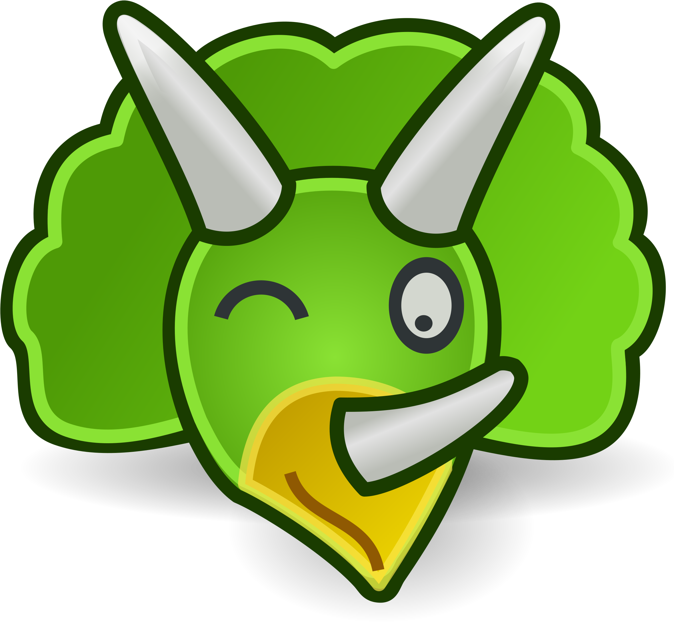 Dinosaurs Clipart Brontosaurus - Head Of Dinosaur Cartoon - Png Download (2400x2400), Png Download