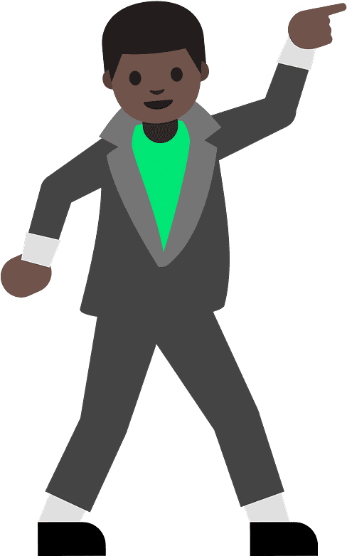 Man Dancing Emoji Clipart - Dancing Cartoon Gif Png Transparent Png (800x800), Png Download