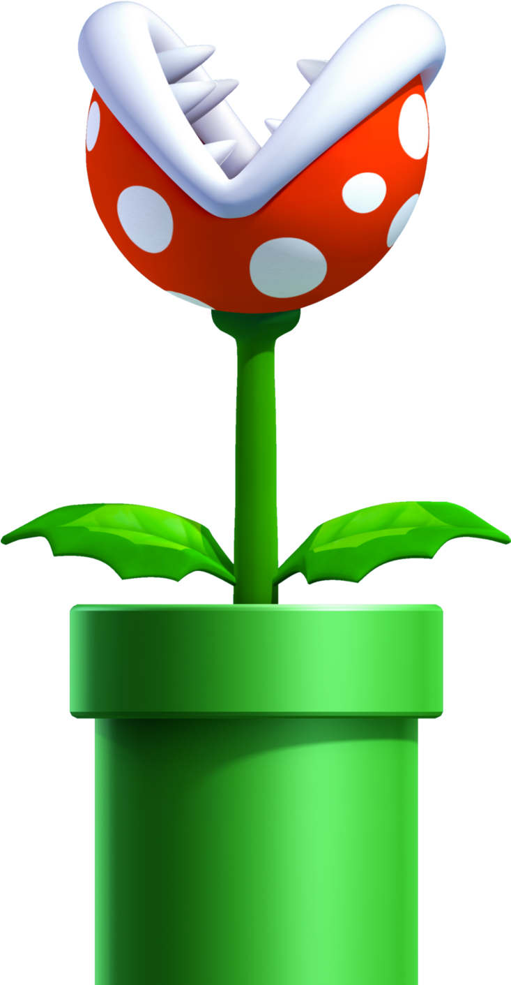 Piranha Plant Super Mario Clipart (400x780), Png Download