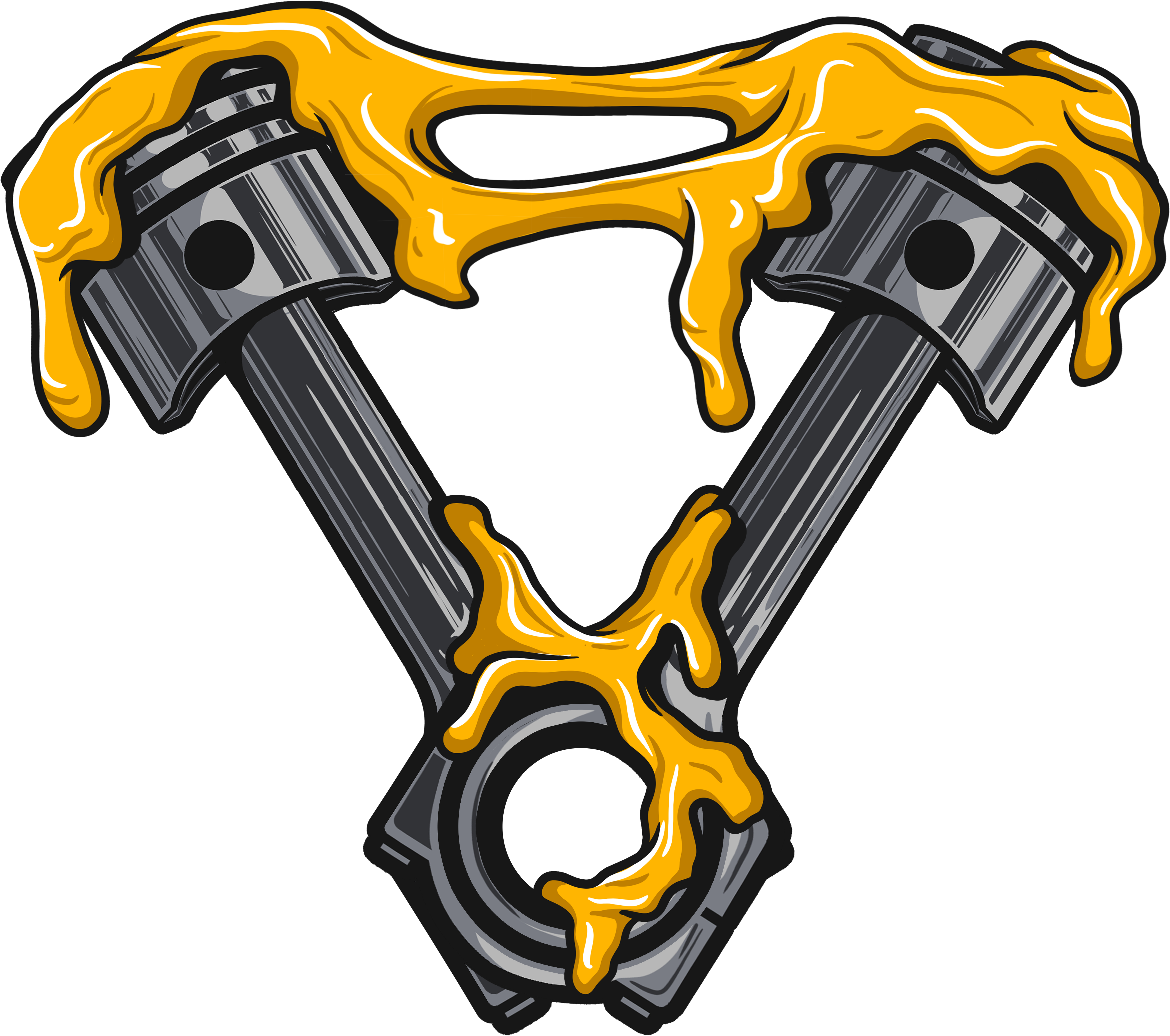 Glued Pistons - Gluedpistons Clipart (4500x4500), Png Download