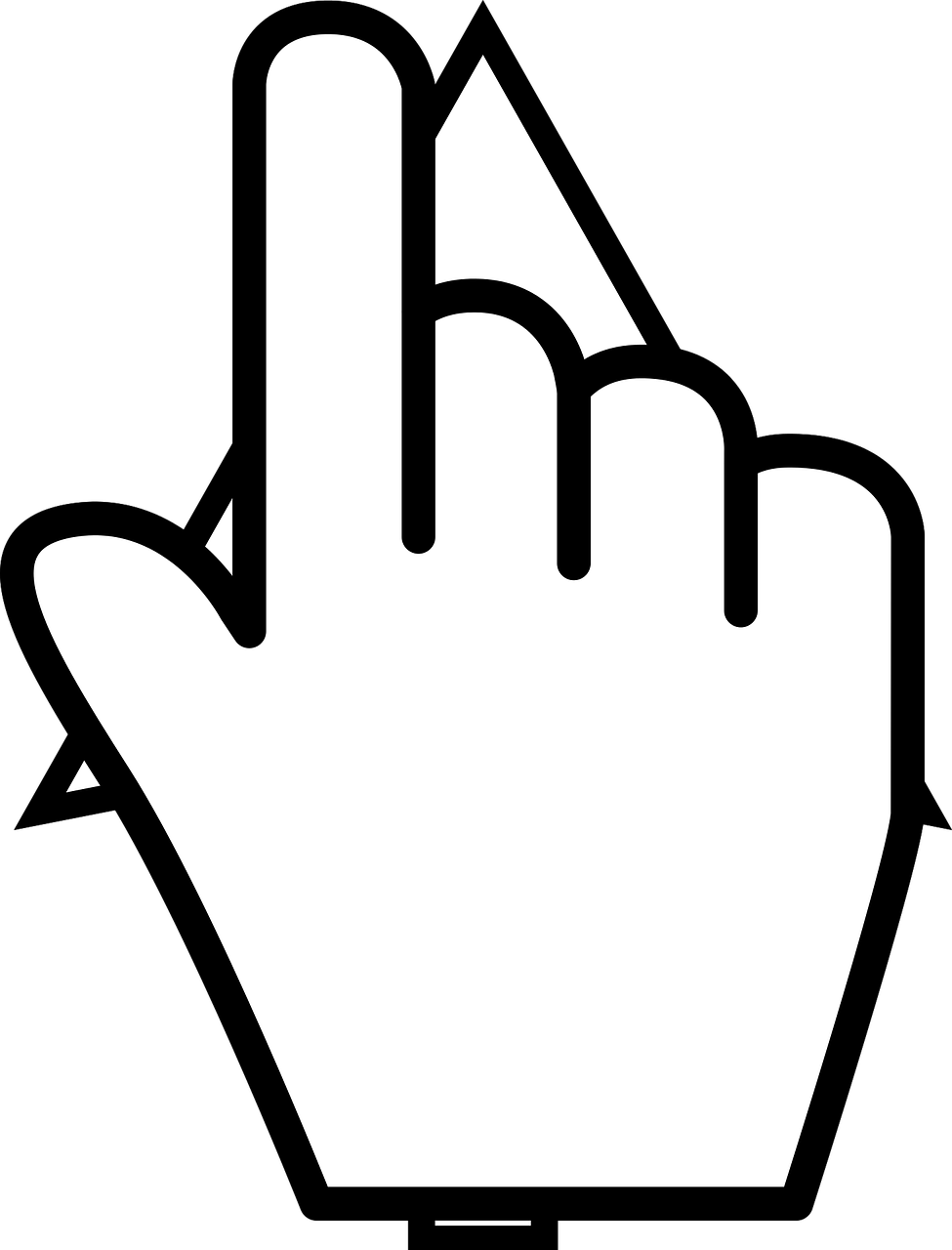 Hình Con Trỏ Chuột Clipart (975x1280), Png Download