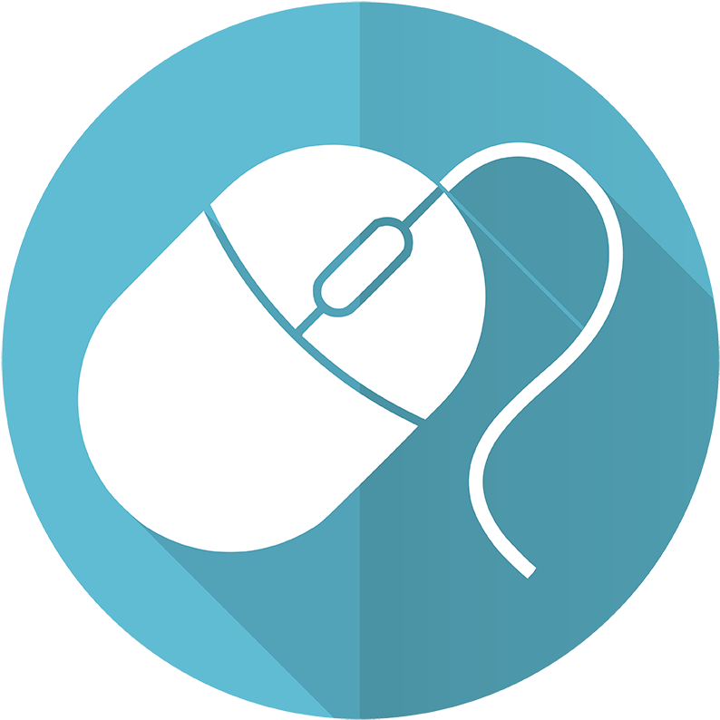 Computer Mouse Icon Free Download - Computer Mouse Icon Png Clipart (794x794), Png Download