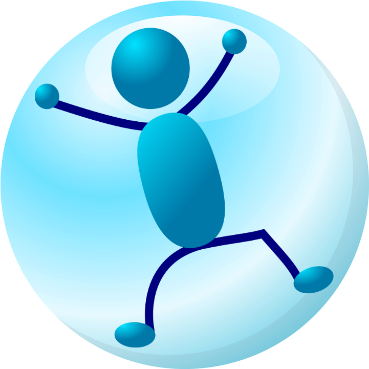 Knockerball / Bubble Battle Balls In Michigan - Stick Man Clipart (960x720), Png Download