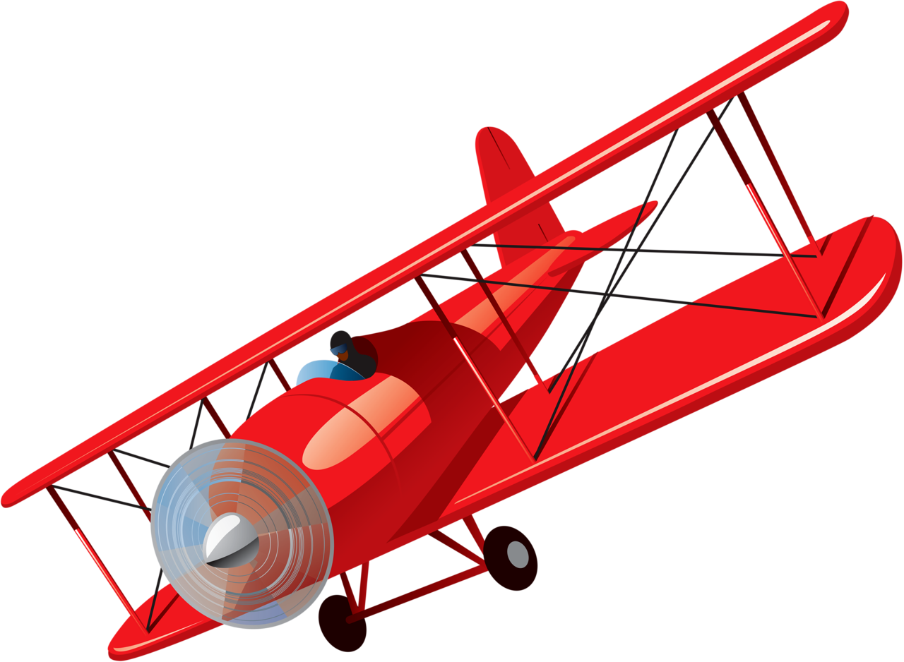 Download Airplane Clip Art Vector Graphics Illustration Biplane