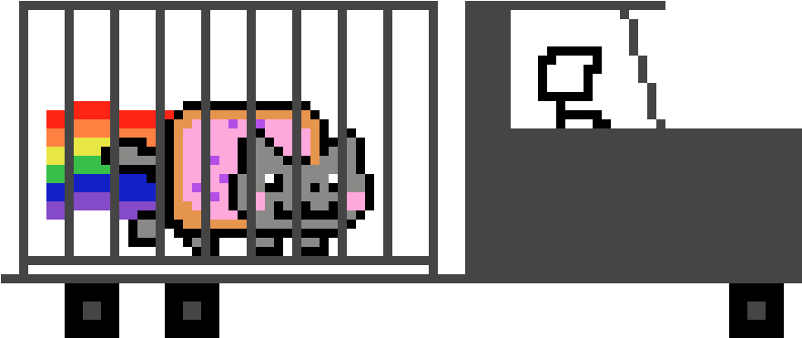 Nyan Cat Clipart (950x470), Png Download