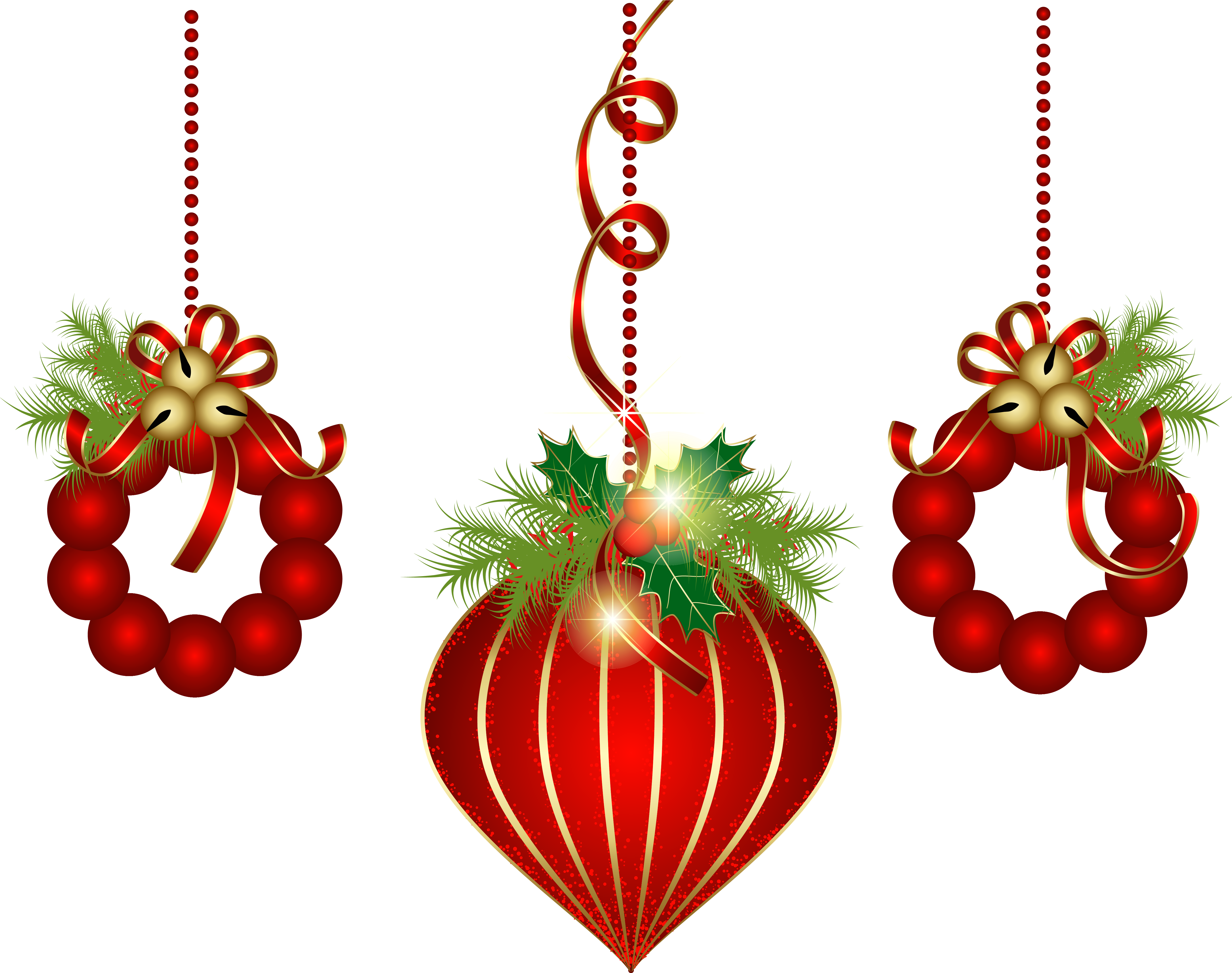 Christmas Ornament Christmas Decoration Clip Art - Christmas Decorations Clipart Transparent Background - Png Download (5511x4363), Png Download