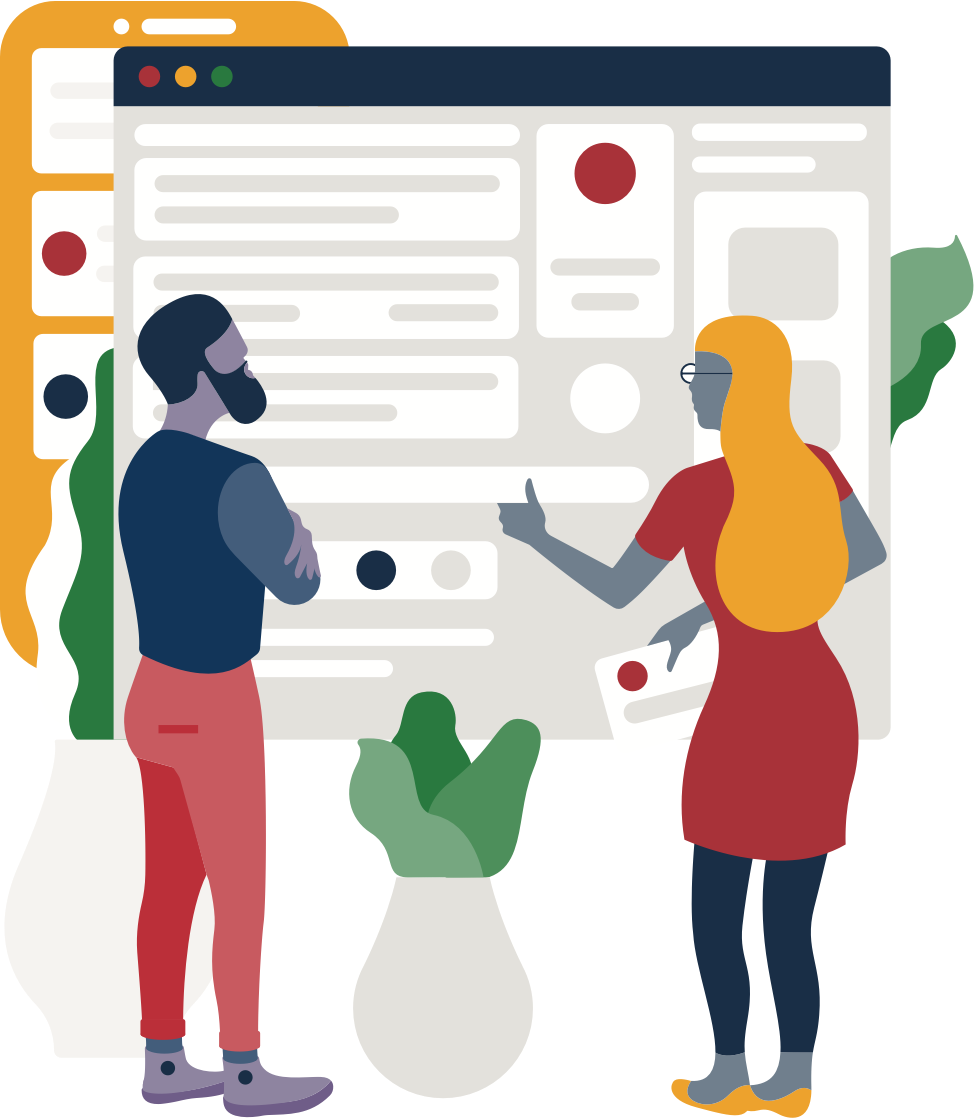 Social Stats Illustration@2x - Illustration Clipart (974x1118), Png Download