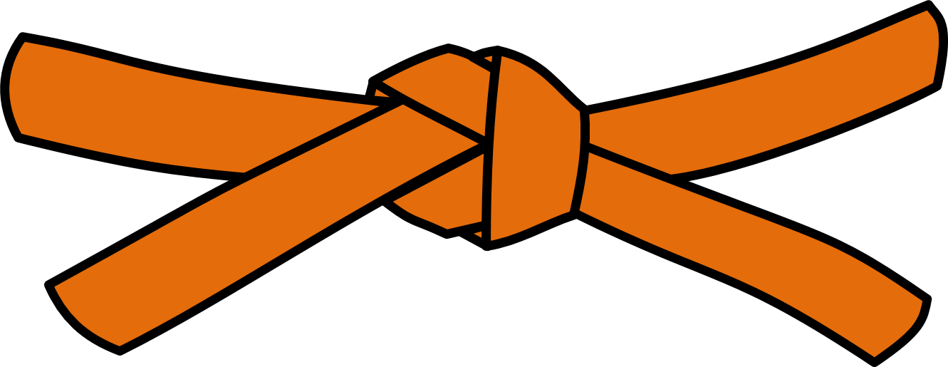 Orange And Green Belt Judo Clipart Full Size Clipart (5642306