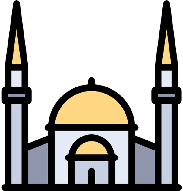 Milan Cathedral Clip Art - Mosque Buildings Icon Png Transparent Png (1200x630), Png Download