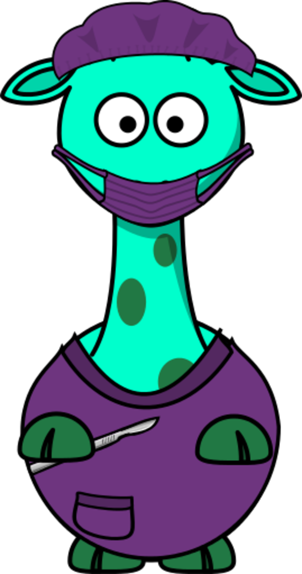 Cartoon Giraffe Clipart (600x1140), Png Download