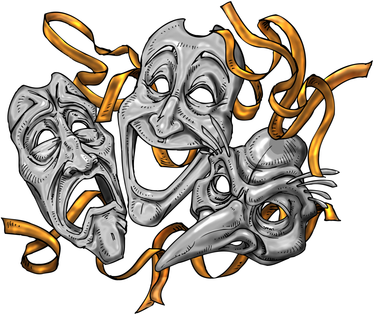 Laughing Mask Clipart (1200x1010), Png Download