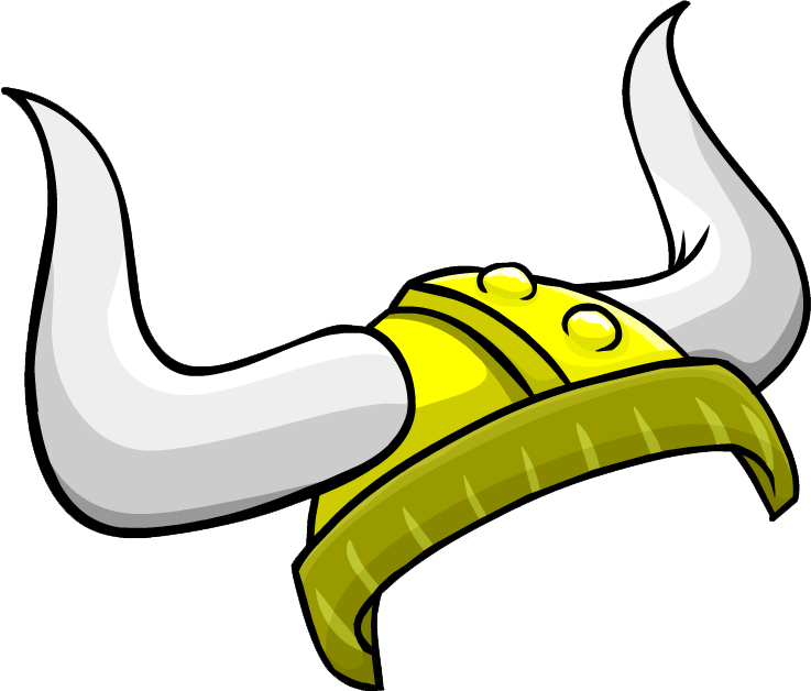 Viking Clip Club Penguin - Club Penguin Viking Helmet - Png Download (737x628), Png Download