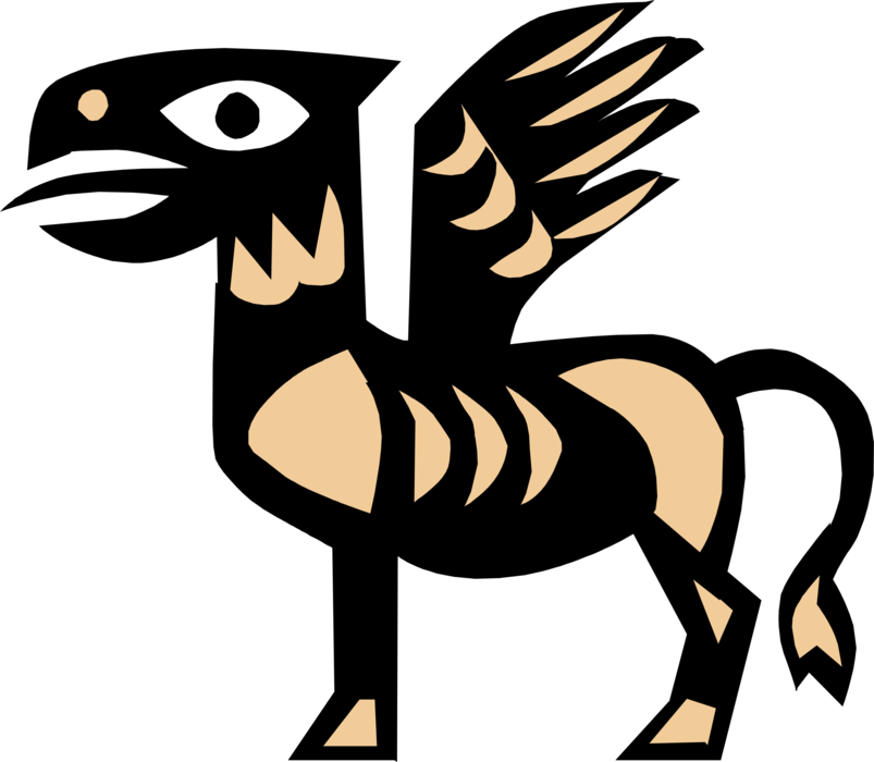 Vector Illustration Of Pegasus Winged Divine Stallion - Greek Mythology Symbols Clipart (803x700), Png Download