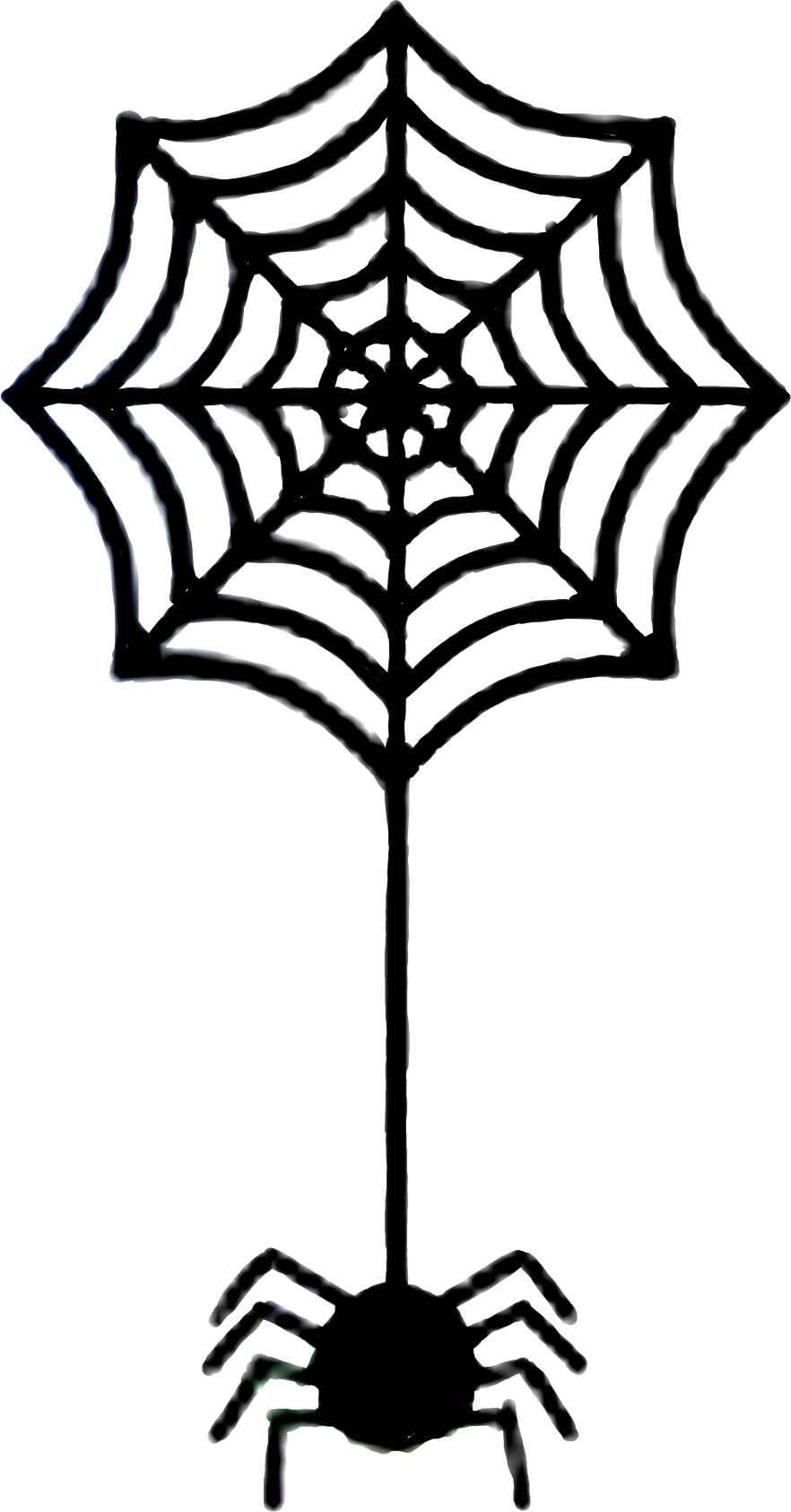 Spider Web Png Clipart (882x1686), Png Download