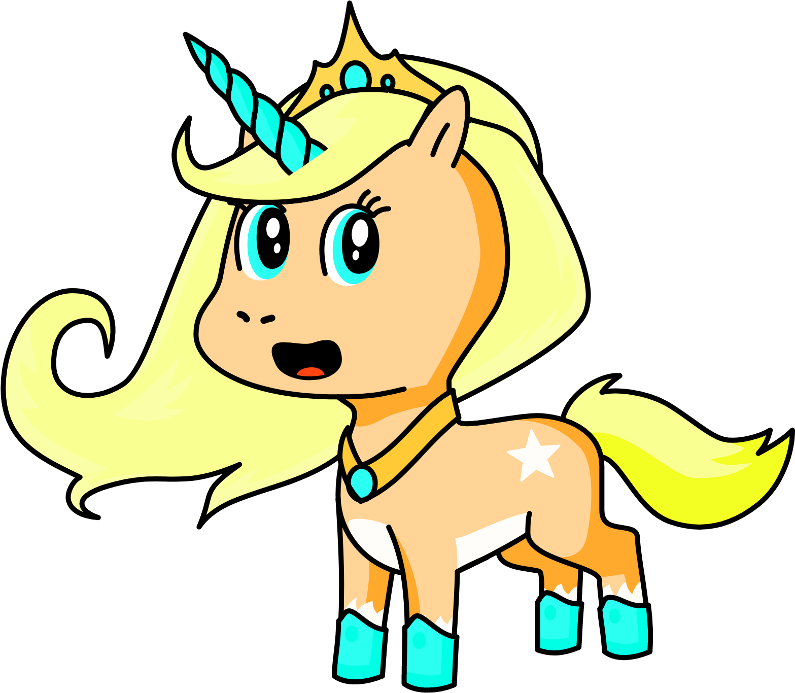 Cotton Candy Unicorn Drawing Clipart (2000x2000), Png Download
