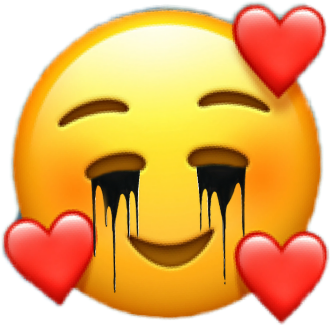 Heart Face Emoji Png Clipart (676x665), Png Download