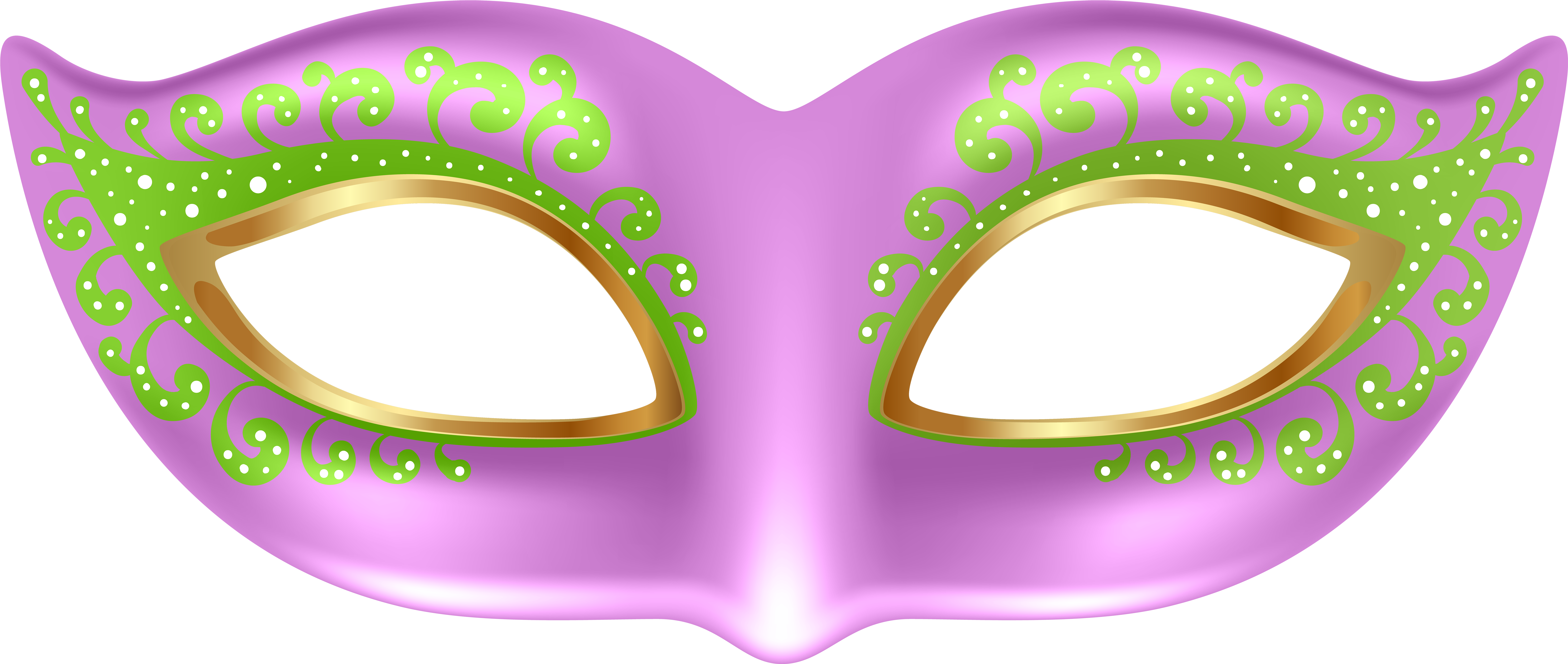 Transparent Masks Pink - Eye Mask Clipart - Png Download (8000x3434), Png Download