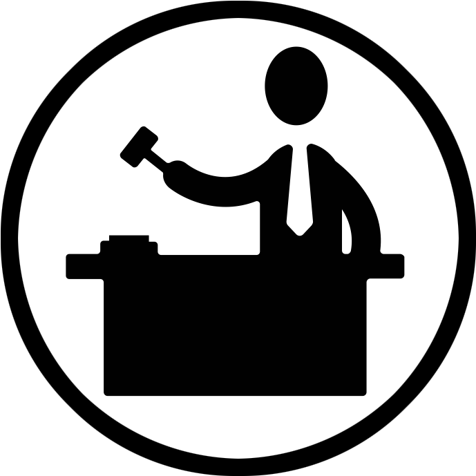 Judge Lawyer Court Gavel Barrister - Shoot Soccer Clipart (724x717), Png Download