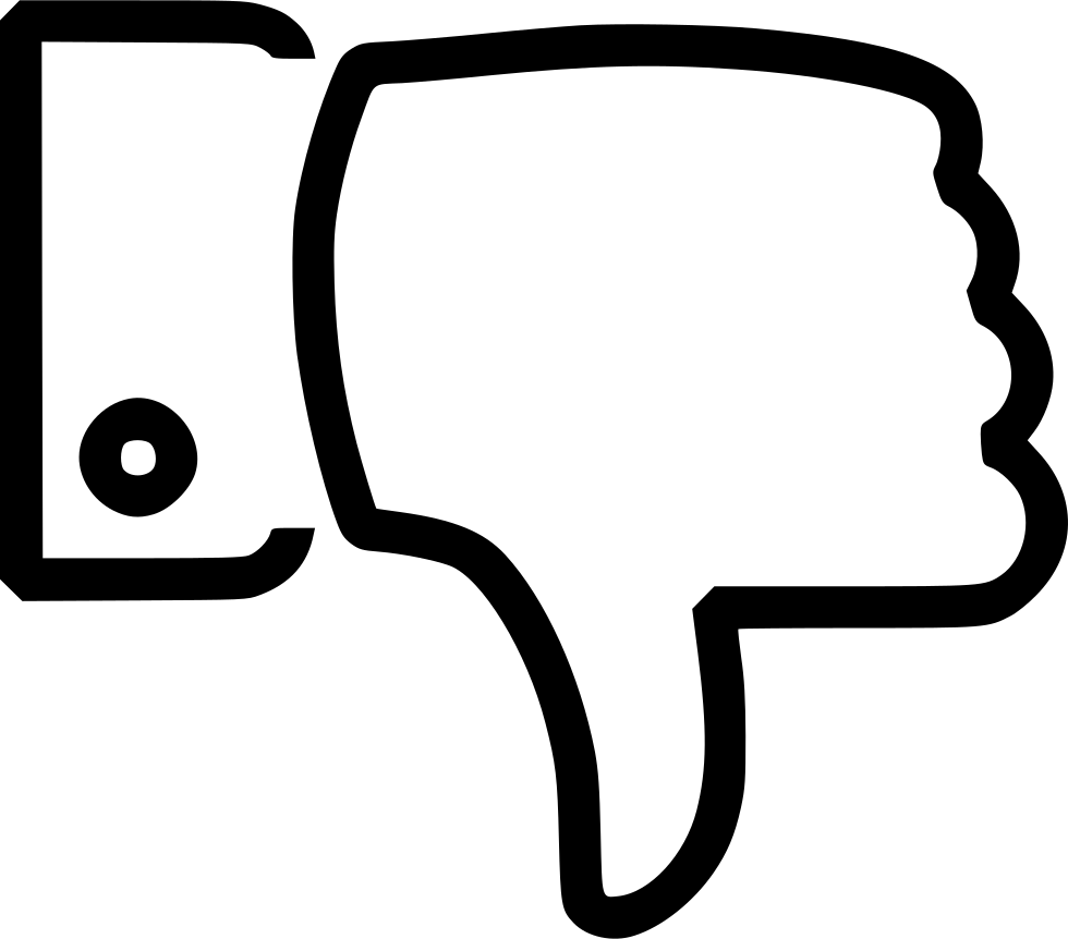 Hate Down Thumbdown Disagree - Hate Icon Clipart (980x862), Png Download