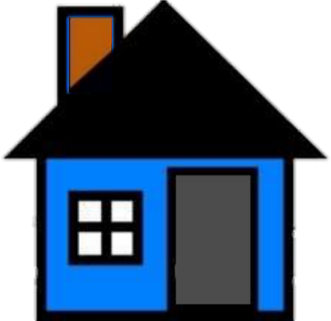 Blue - House Png Clipart Transparent Png (1475x1080), Png Download