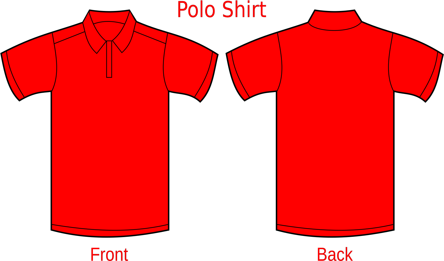 Red Polo Shirt Vector Clipart Full Size Clipart (5643964) PinClipart