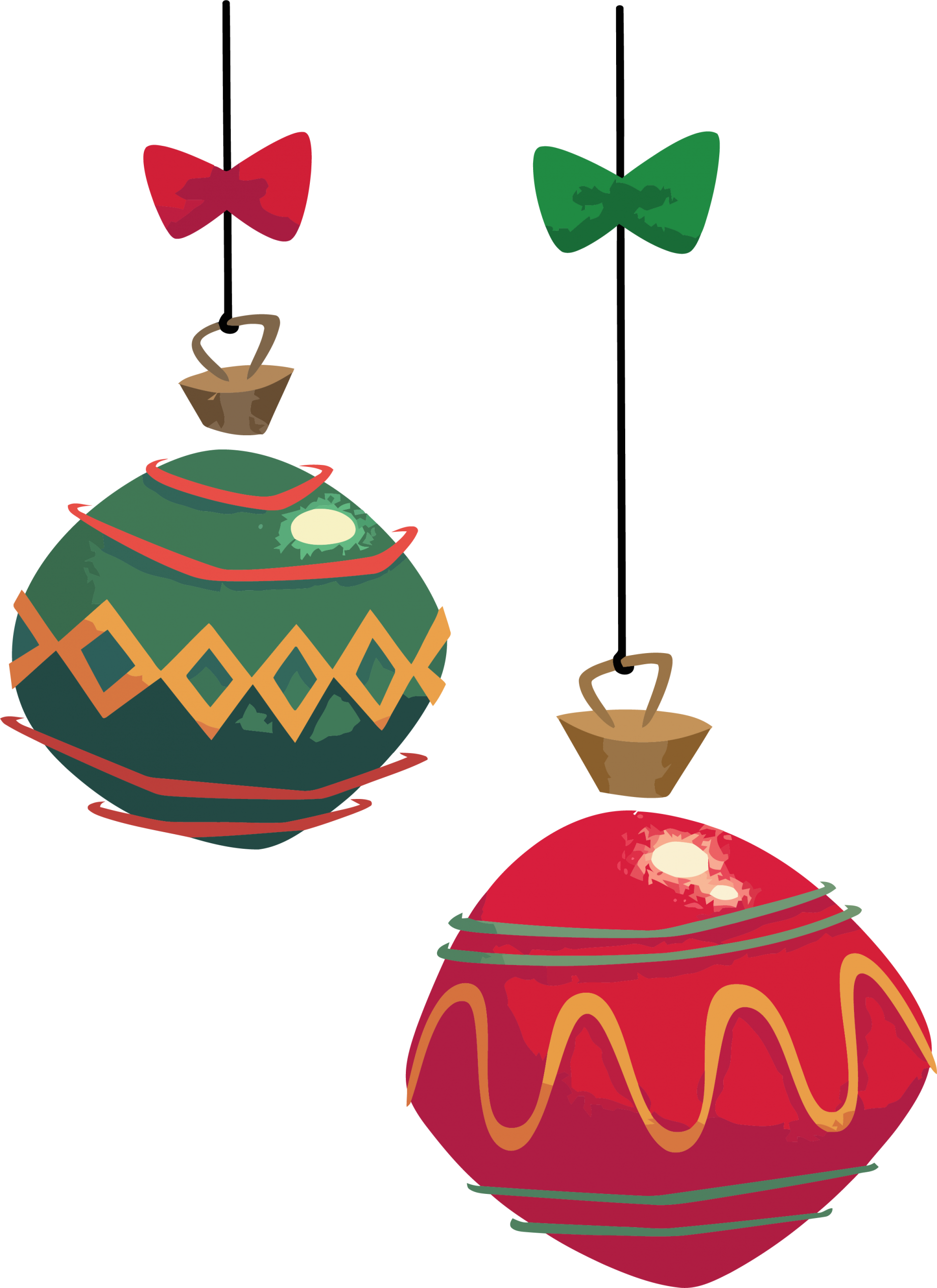 Christmas Double Bell Clipart Png - Business Christmas Clipart Transparent Png (1863x2560), Png Download