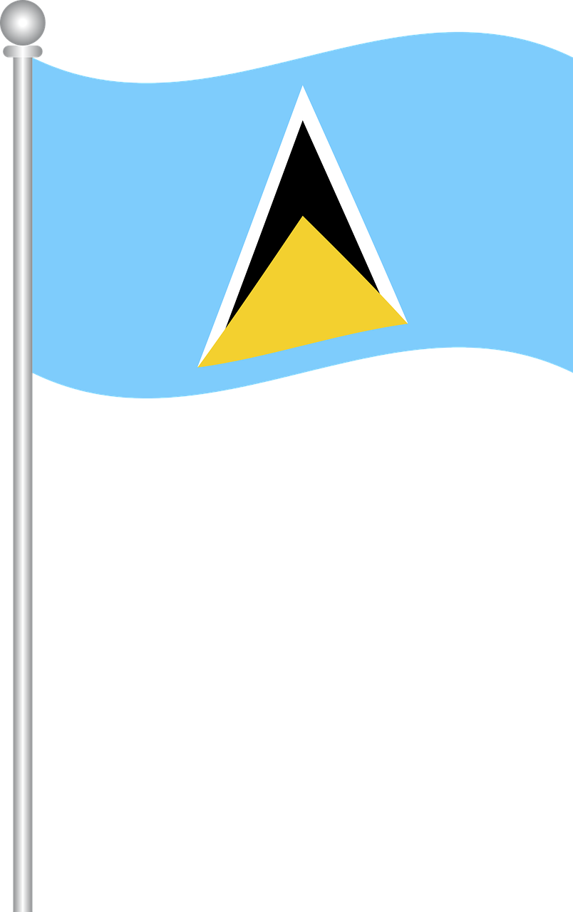 Transparent St Lucia Flag Clipart (804x1280), Png Download