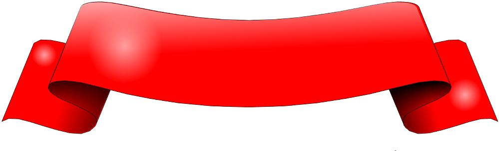 Banner Red Graphic Free Photo - Faixa Png Banner Vermelho Clipart (1280x389), Png Download