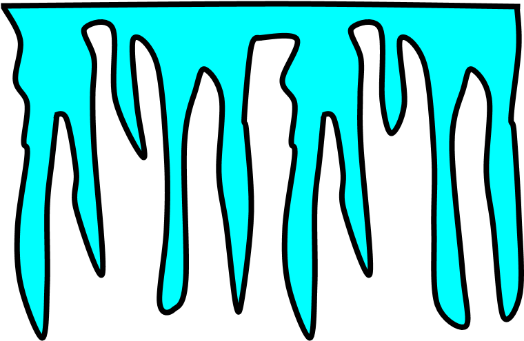 Icicle, Bright Blue Clipart (816x1056), Png Download