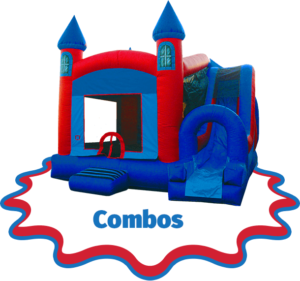 Bounce House Clipart Free Png Library Stock Bounce - Water Slide Transparent Png (610x571), Png Download
