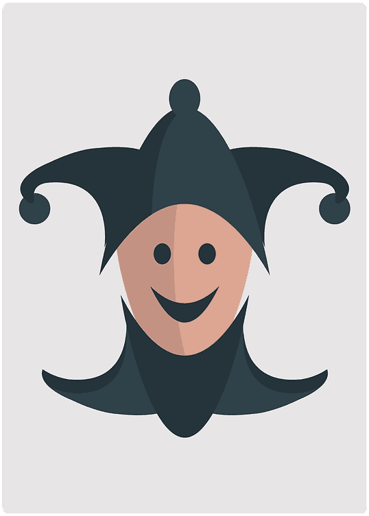 Joker Emoji Clipart - Illustration - Png Download (800x800), Png Download