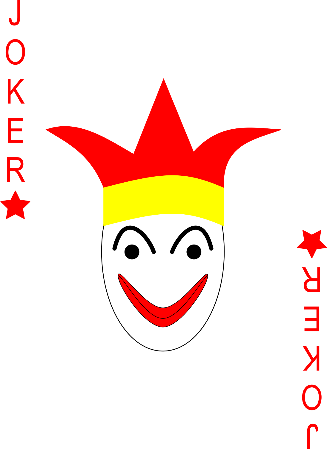 Joker Card Transparent Background Clipart (1200x1680), Png Download