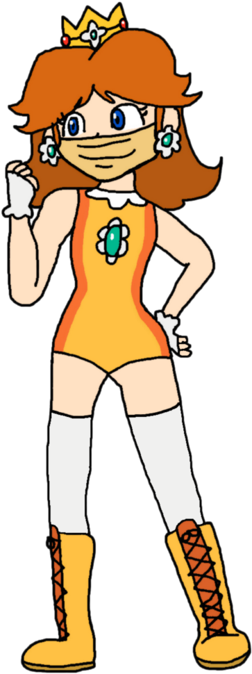 Wrestlers Clipart Wrestling Move - Mario Odyssey Daisy Swimsuit - Png Download (750x1064), Png Download