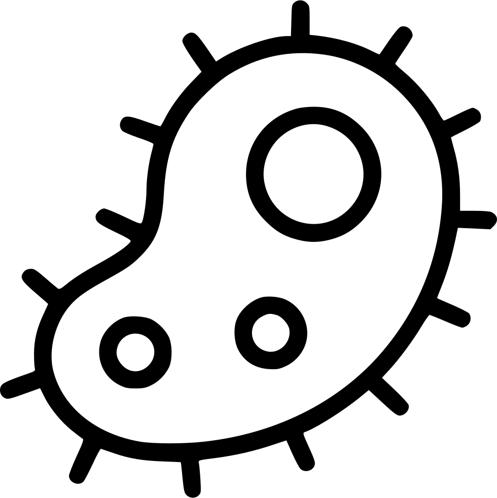 Virus Clipart Svg - Transparent Background Bacteria Clipart - Png Download (980x982), Png Download