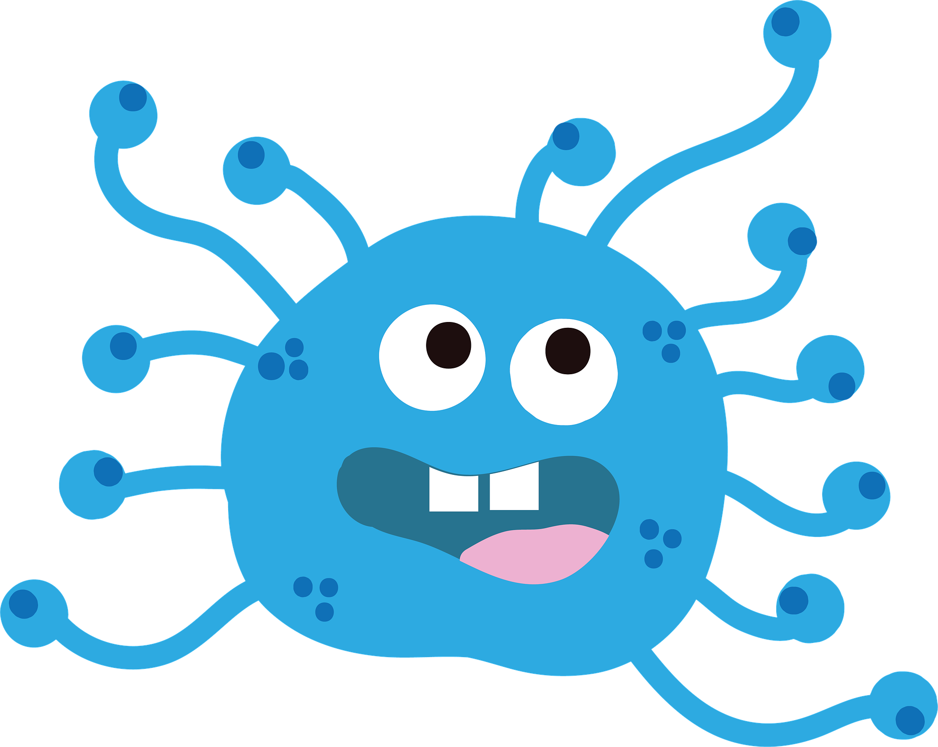 Covid 19 Cartoon Png Clipart (905x720), Png Download