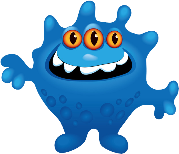 Virus Png - Drawing Of Virus In Computer Clipart (650x644), Png Download