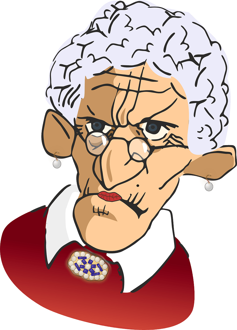 Old Woman - Old People Complaining Clipart (920x1280), Png Download