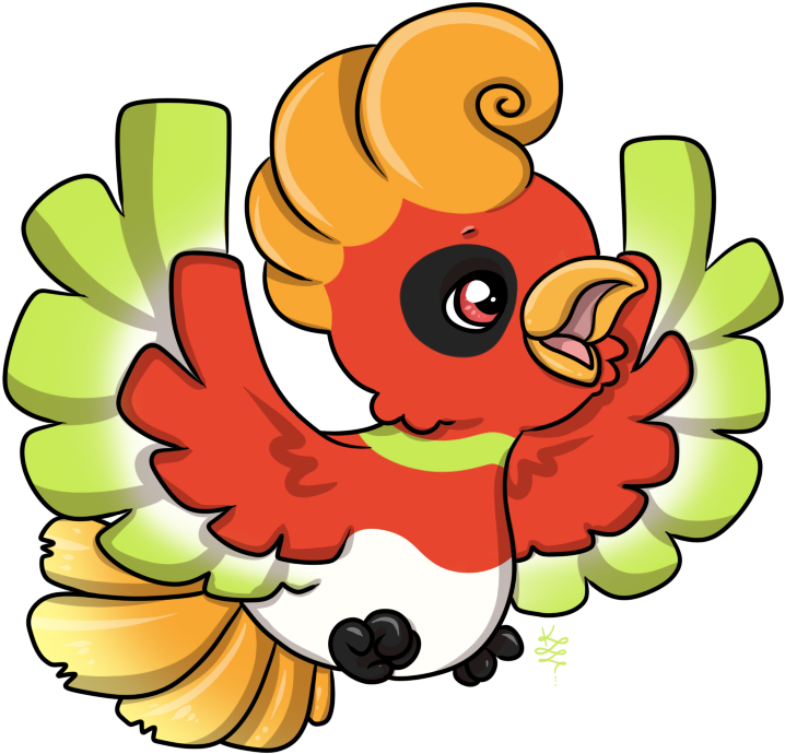 Cute Ho Oh Clipart (787x763), Png Download